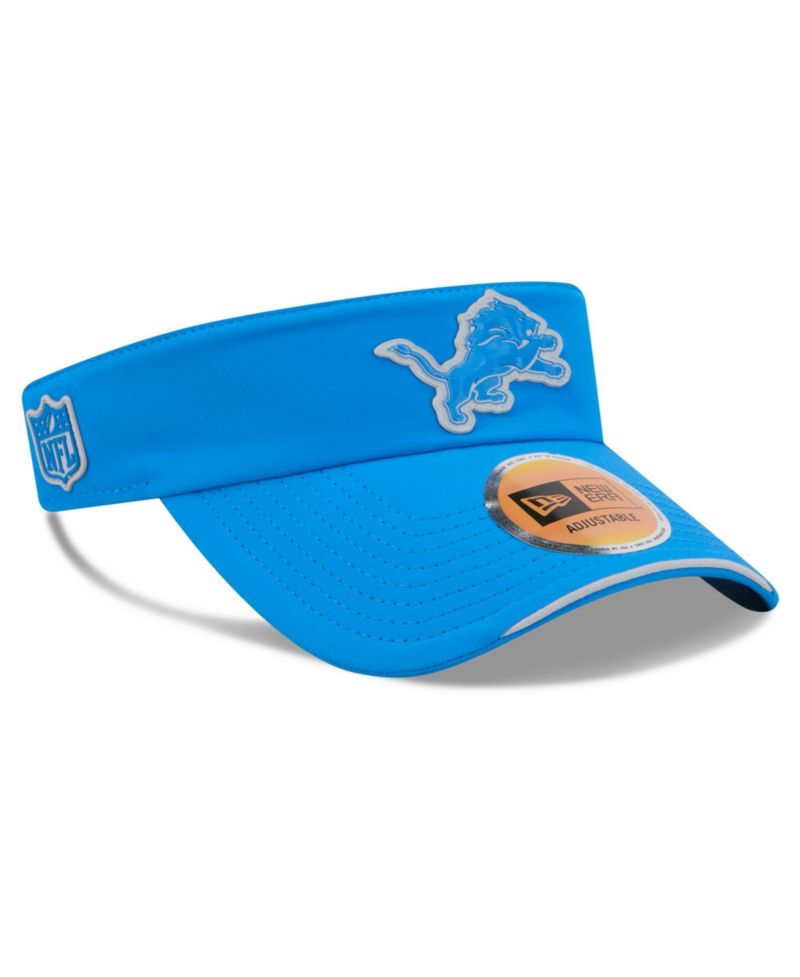 Men's Blue Detroit Lions 2026 Sideline Adjustable Visor Hat