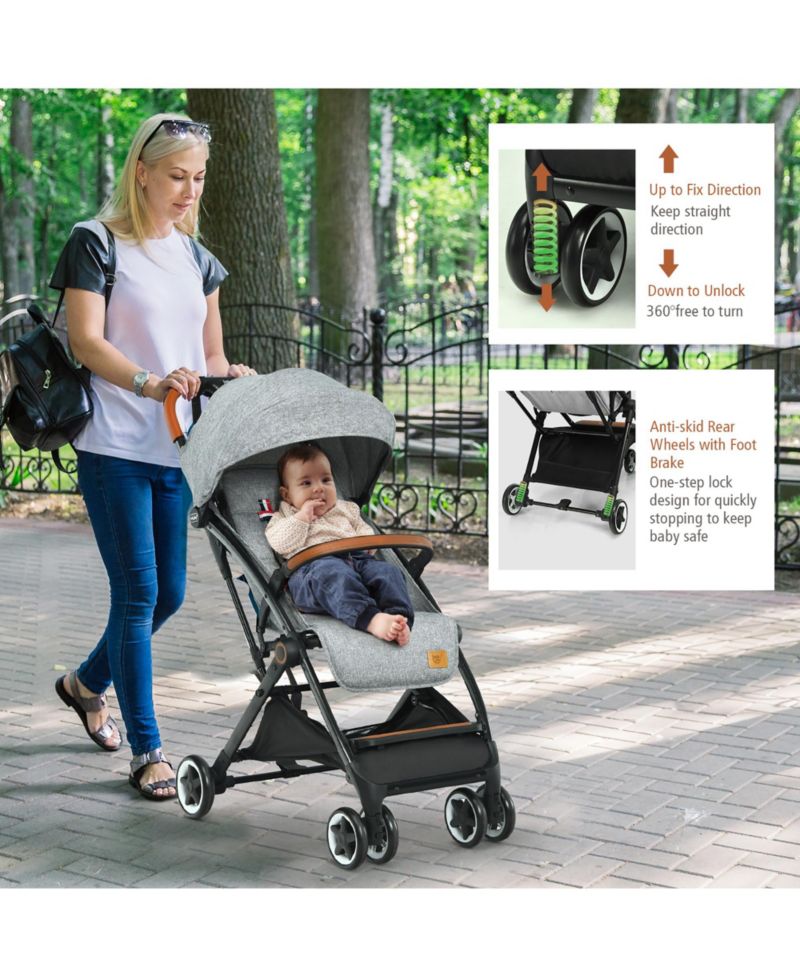 Lightweight Baby Stroller Aluminium Frame for Home Office Use
