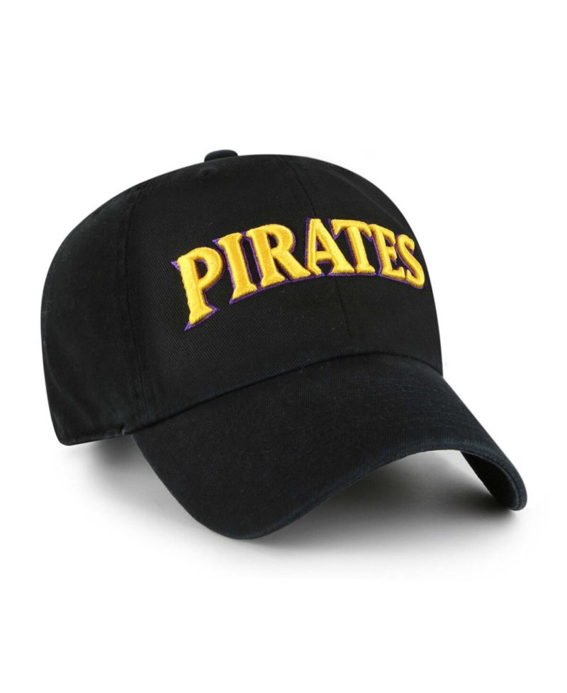 Men's Black ECU Pirates Clean Up Adjustable Hat