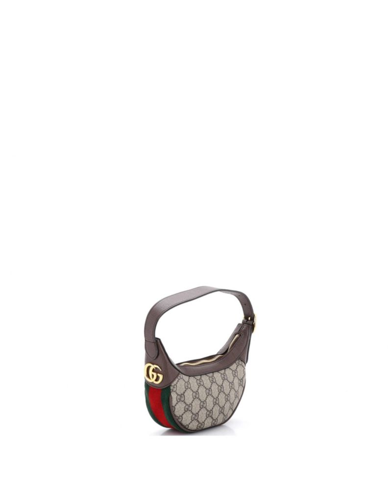 Mini Ophidia Half Moon Bag GG Coated Canvas