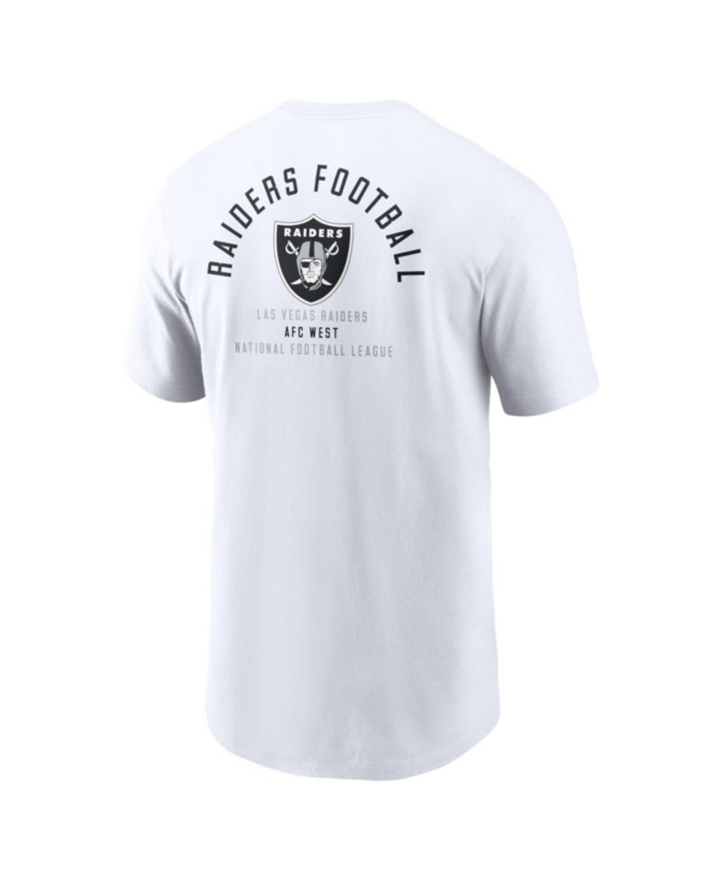 Men's White Las Vegas Raiders Split Logo T-Shirt