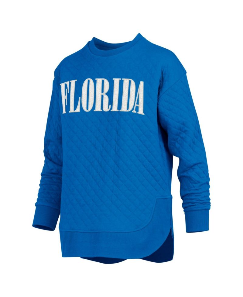 Women's Florida Gators Quilted Graphic Long-Sleeve Pullover Sweatshirt