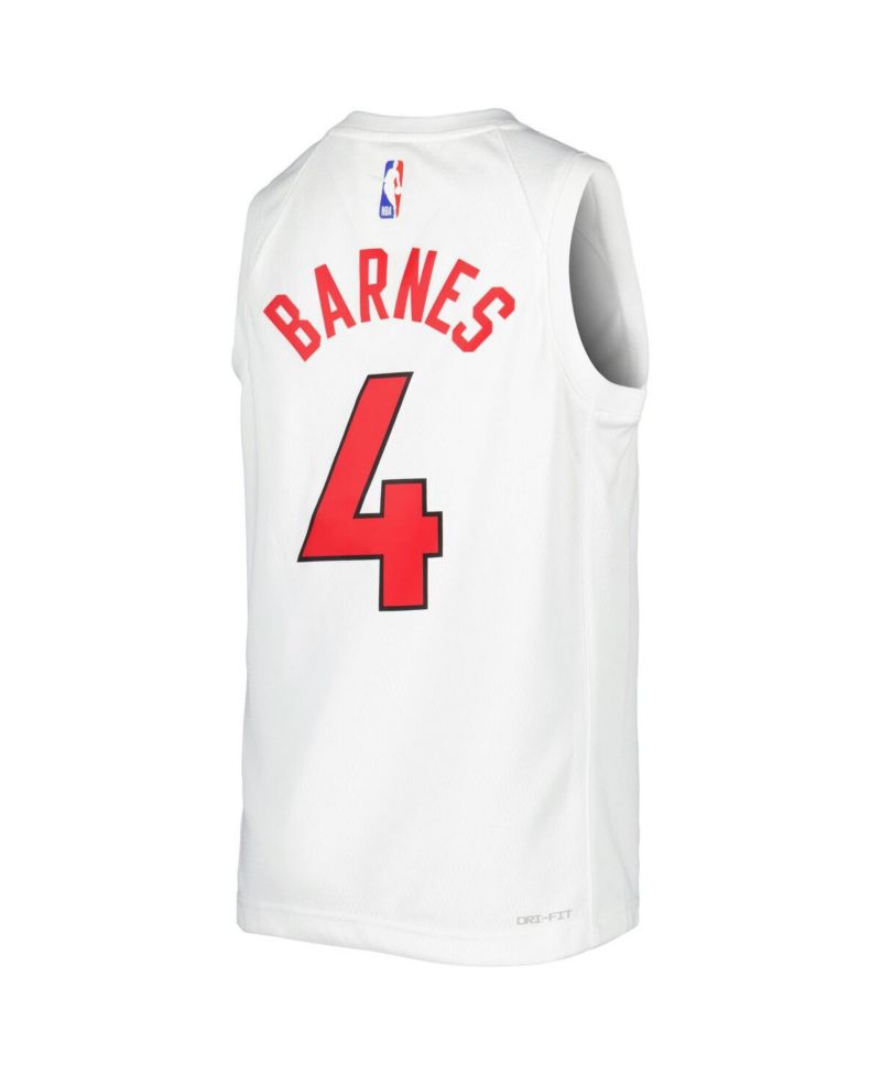 Big Boys Scottie Barnes White Toronto Raptors 2021/22 Swingman Player Jersey - Association Edition