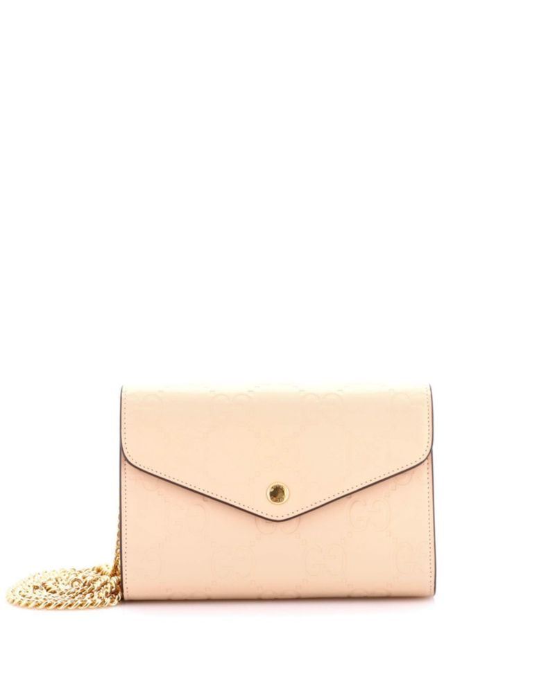 Envelope Wallet on Chain Guccissima Leather