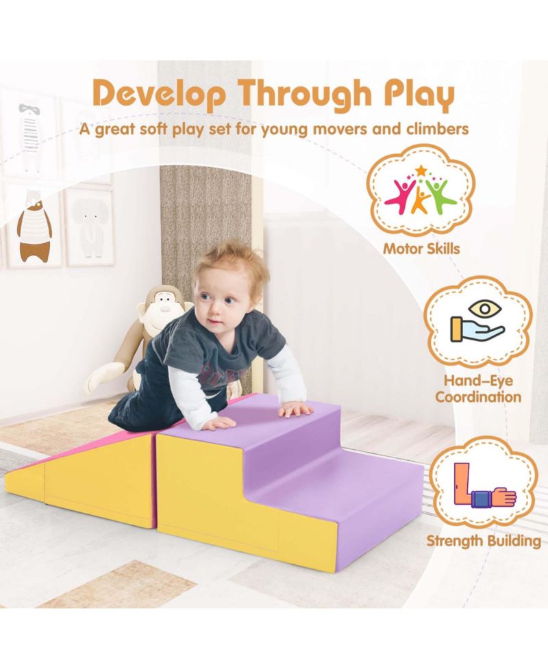 Step and Slide Climber for Infants and Toddlers Baby Foam Structure