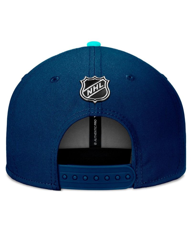 Men's Deep Sea Blue Seattle Kraken 2024 NHL Draft Snapback Hat