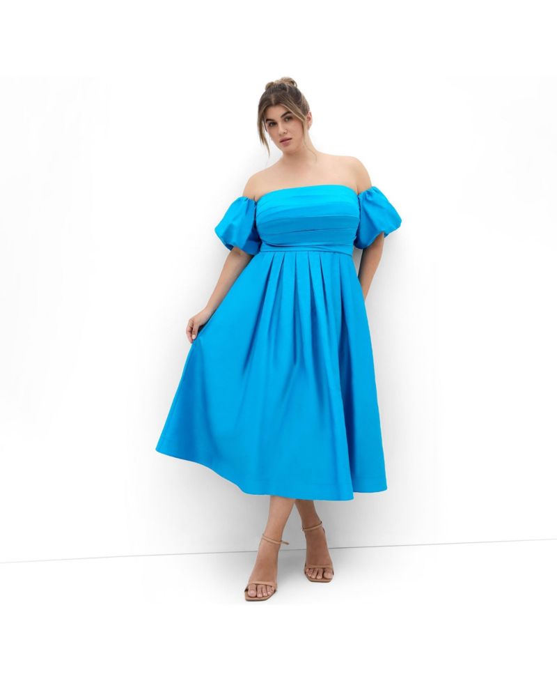 Women's Rosalee Puff Sleeve Midi Dress