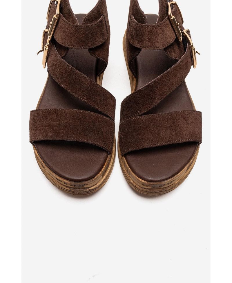 Women's Lorentis Leather Double Buckle Sandal
