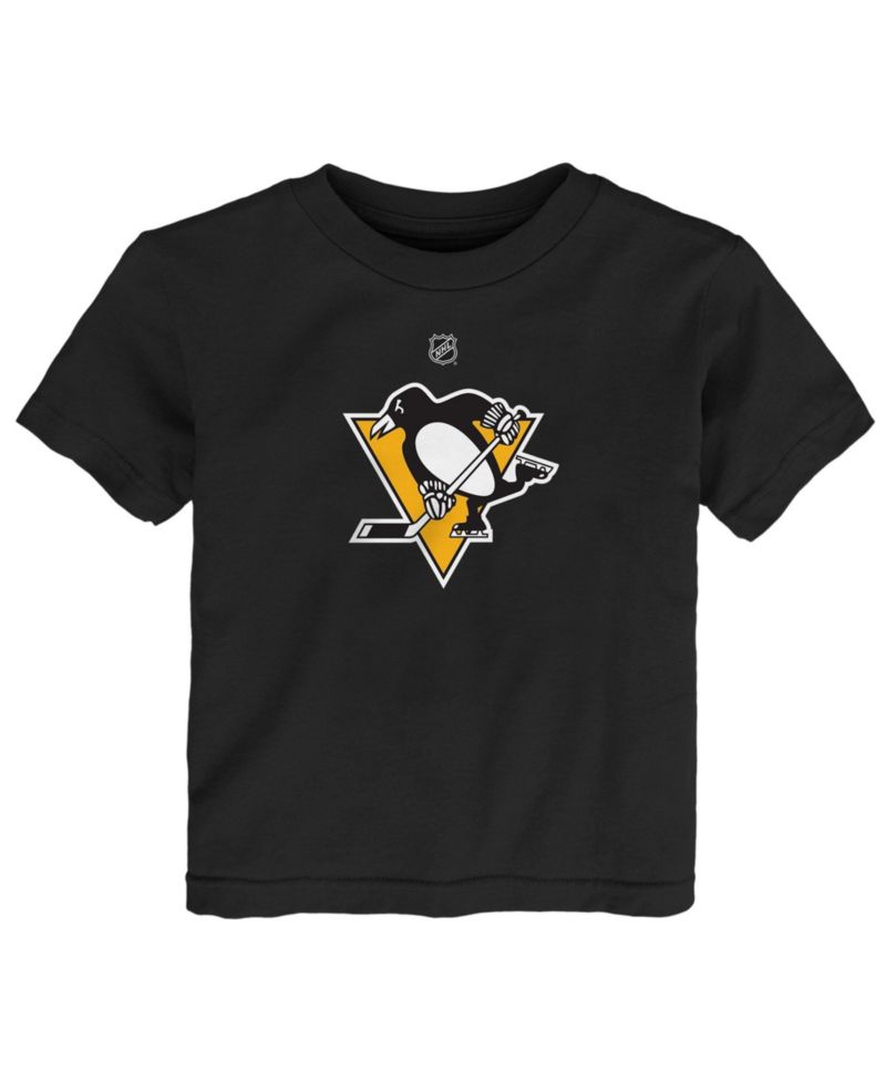 Baby Boys and Girls Black Pittsburgh Penguins Primary Logo T-Shirt
