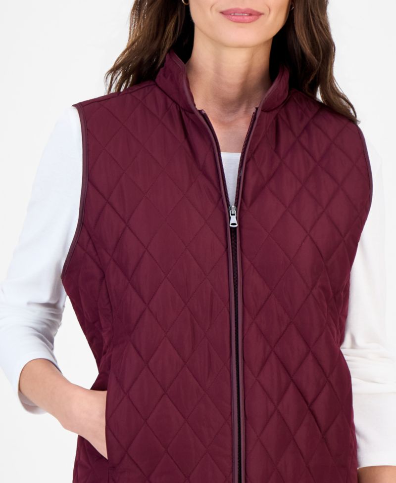 Petite Quilted Vest