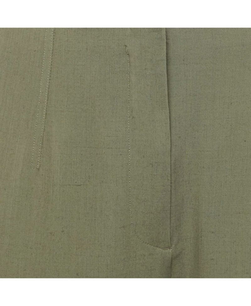Women's Linen Blend Skinny Trousers