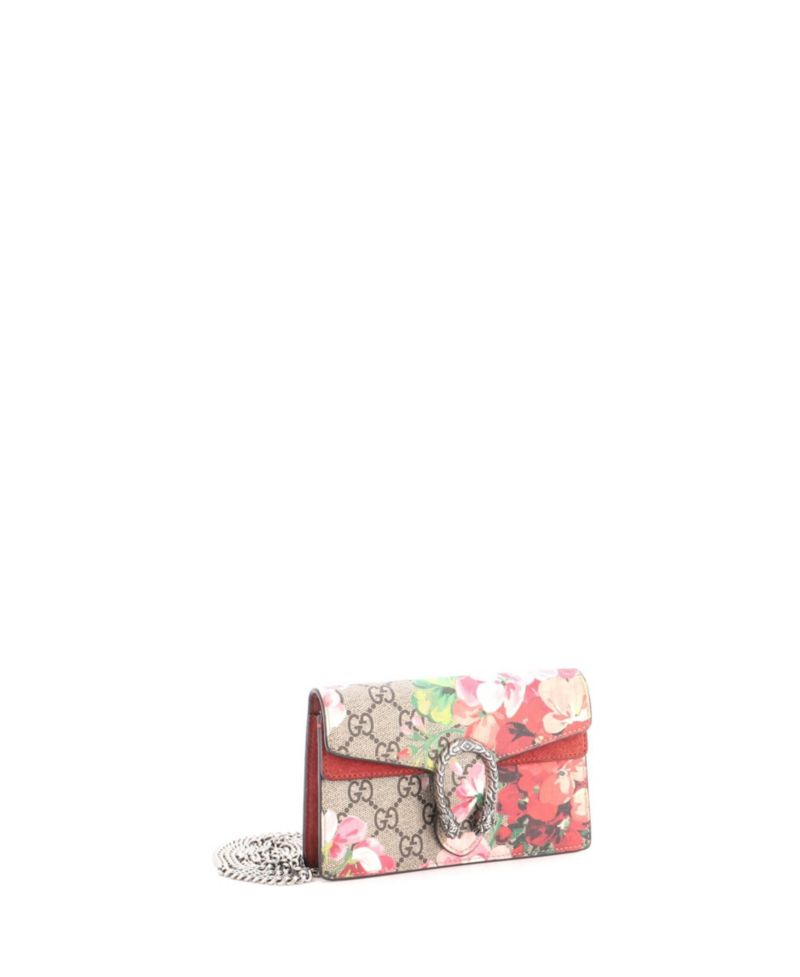 Super Mini Dionysus Bag Blooms Print GG Coated Canvas