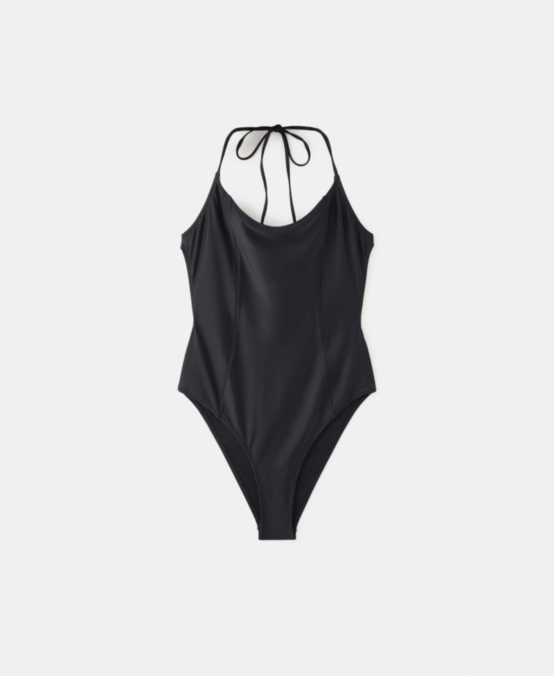Women's Seam Detail Halter Swimsuit