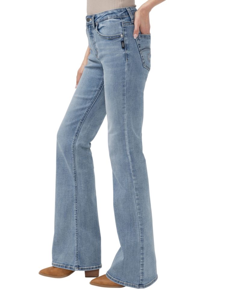 Women's Most Wanted Mid-Rise Flared-Leg Jeans