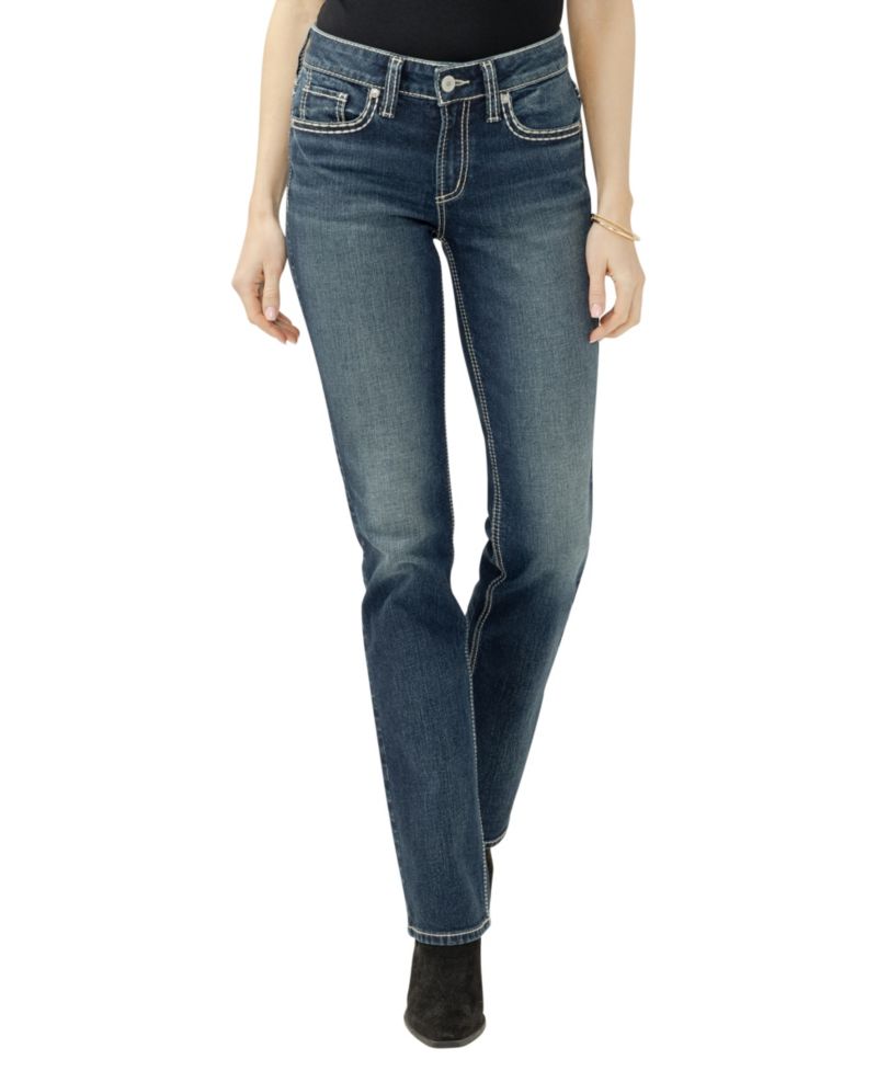 Women's Suki Mid Rise Curvy Fit Slim Bootcut Jeans