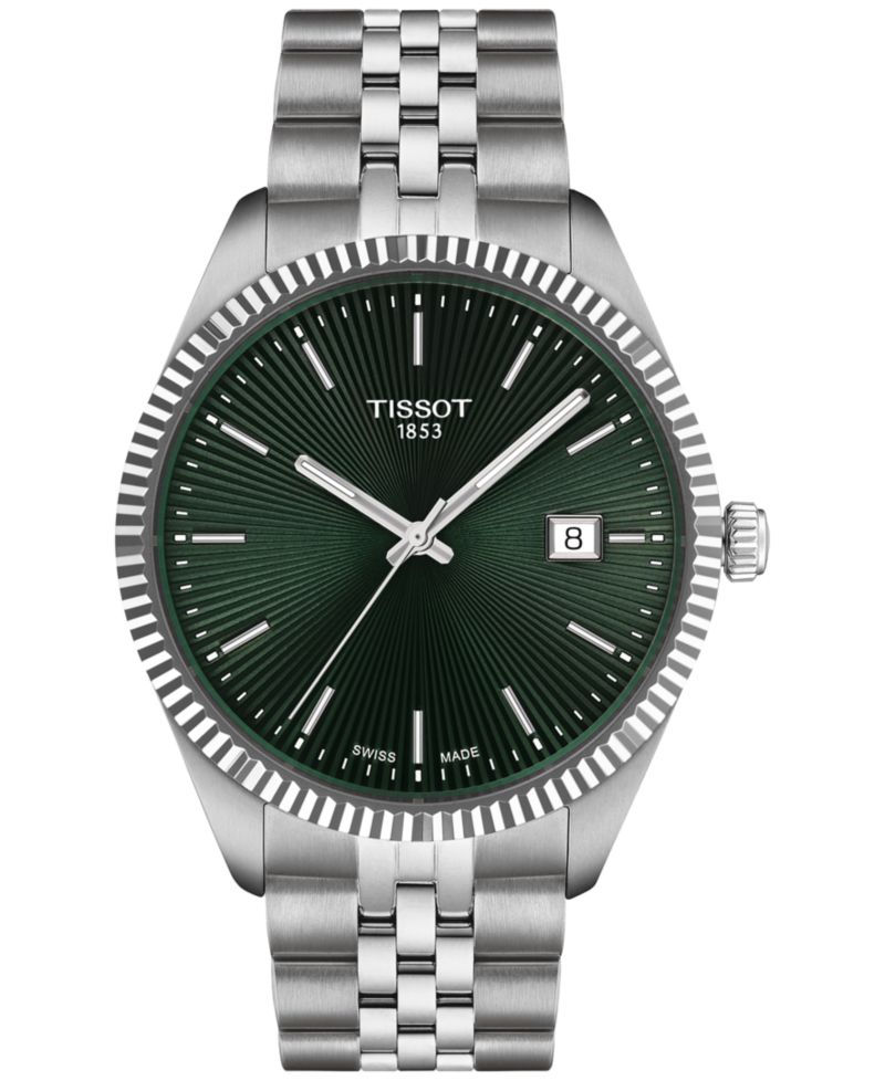 Men's Swiss Ballade Stainless Steel Bracelet Watch 40mm