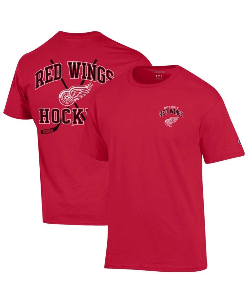 Men's Detroit Red Wings Stick With It Oversized-Graphic T-Shirt