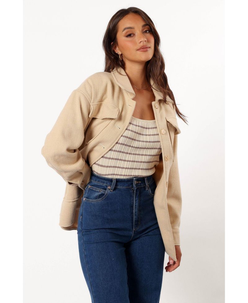 Women's Arlow Tie Front Shacket