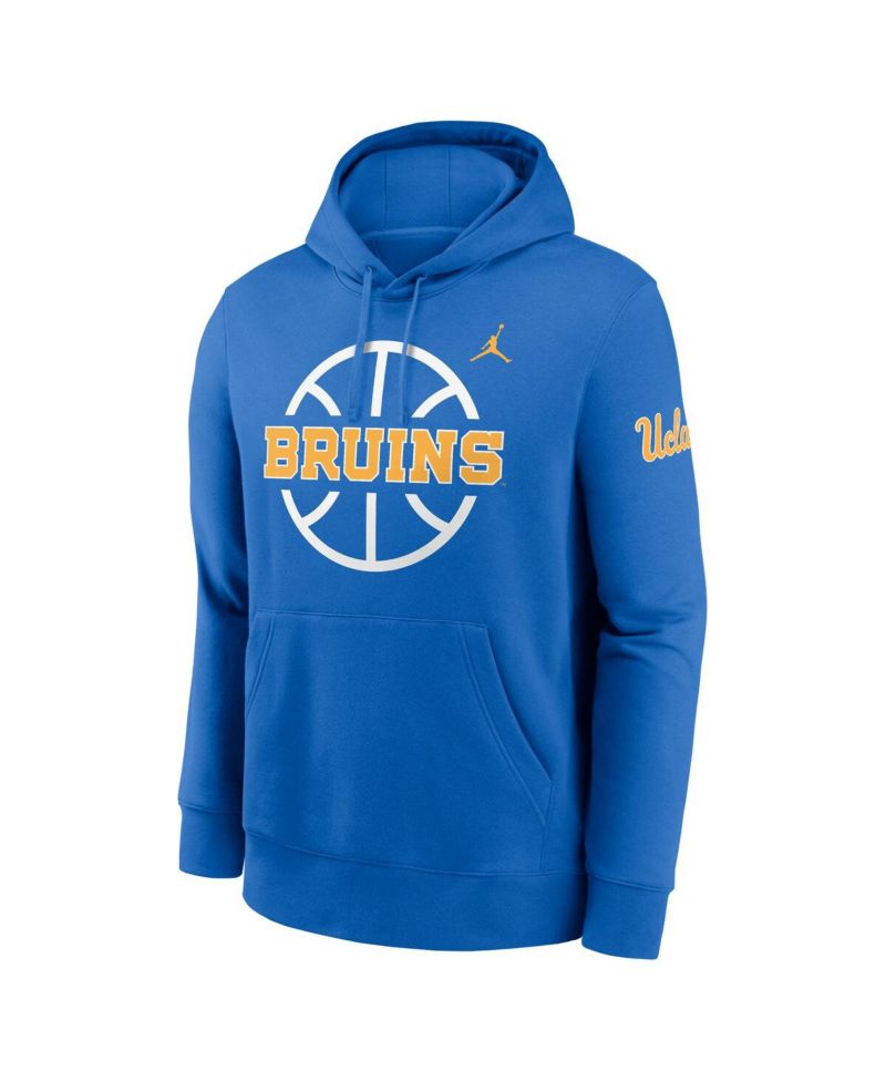 Men's Blue UCLA Bruins Basketball Icon Club Fleece Pullover Hoodie