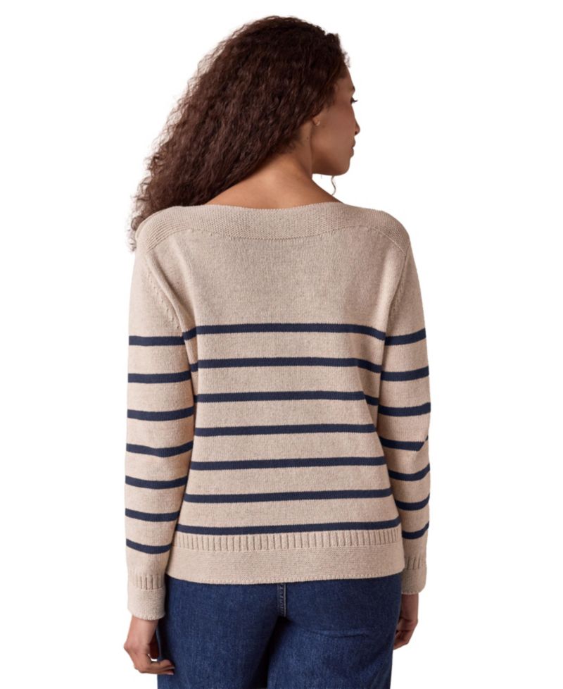 Women's Button Detail Gansey Sweater