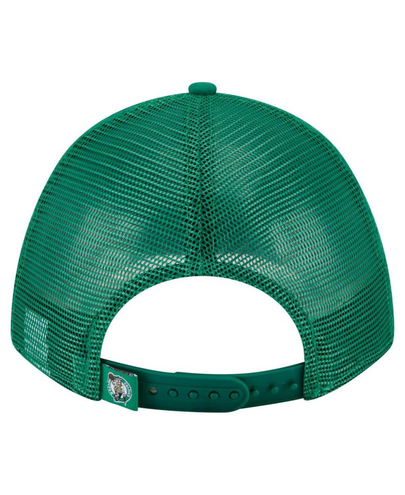 Men's Kelly Green Boston Celtics Minimalist A-Frame 9FORTY Trucker Hat