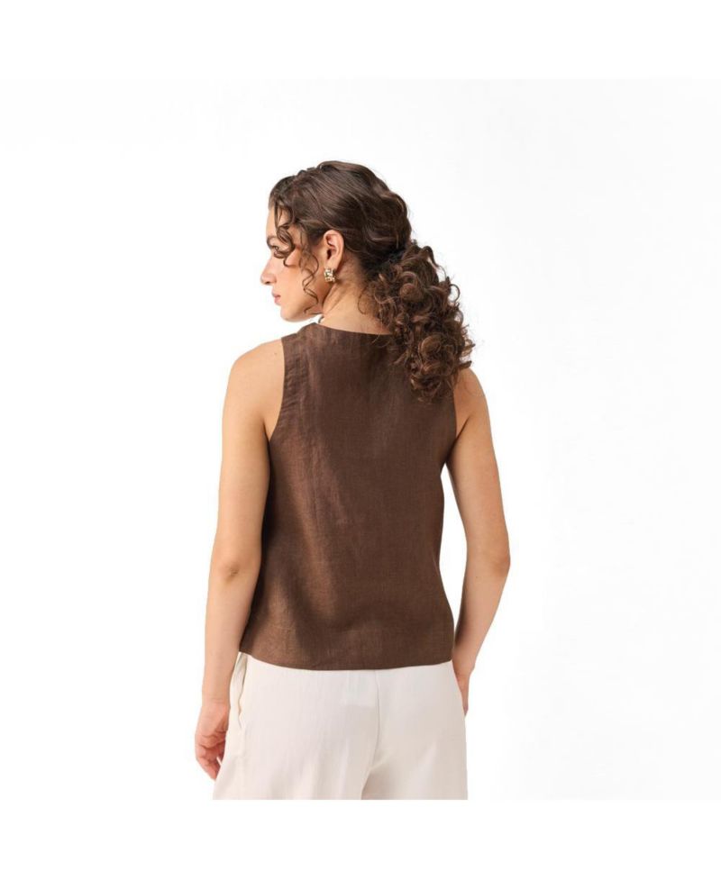 Women's Button Neck Top