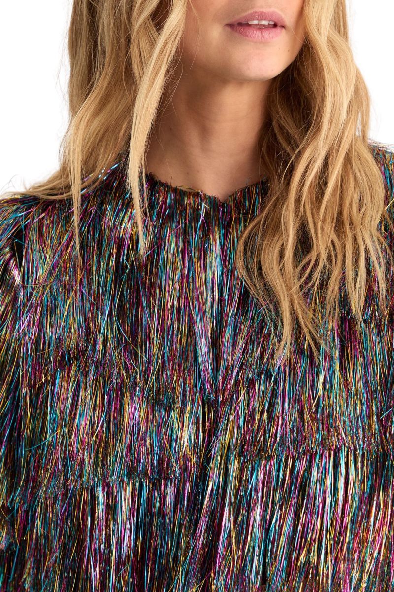 Women's Tinsel Tiered Cropped Jacket