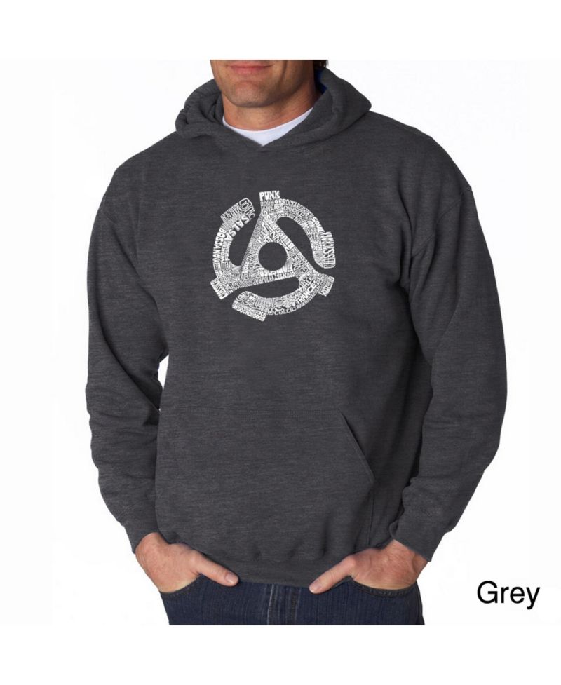 Men's Word Art Hoodie - Record Adapter
