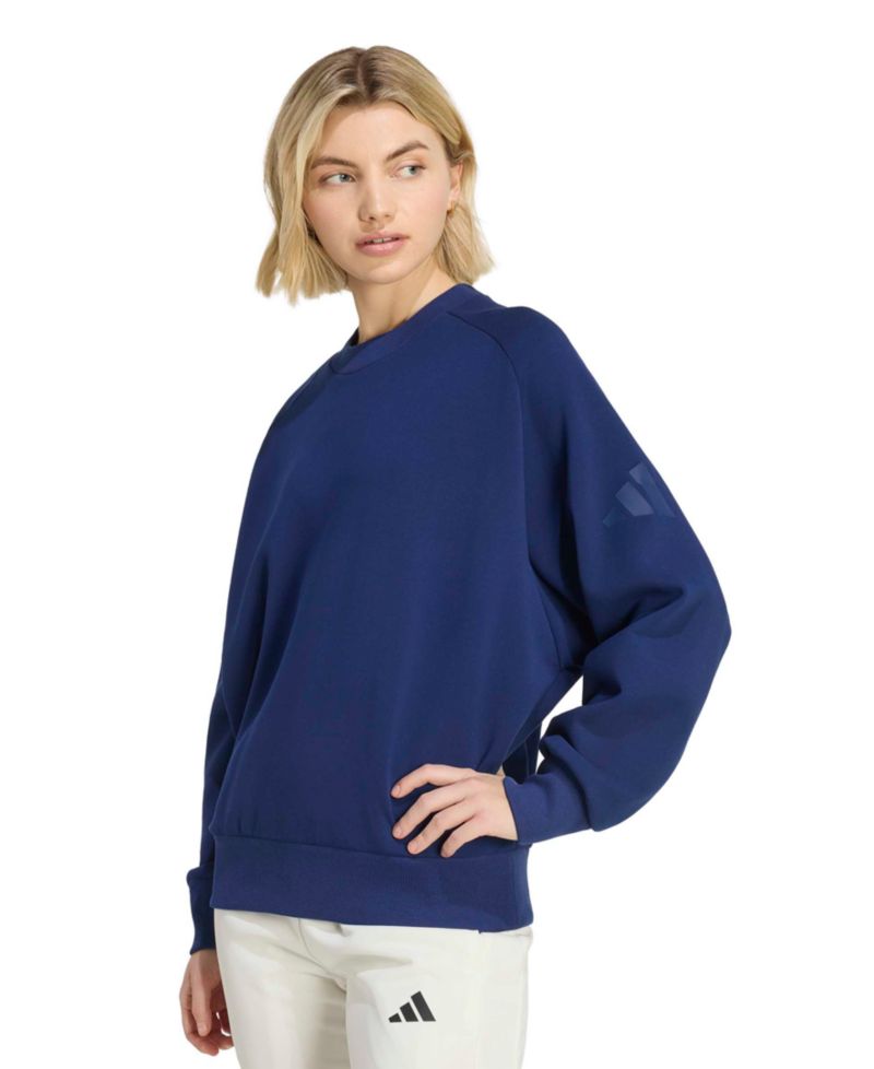 Women's Soft Lux Loose-Fit Crewneck Long-Sleeve Sweatshirt