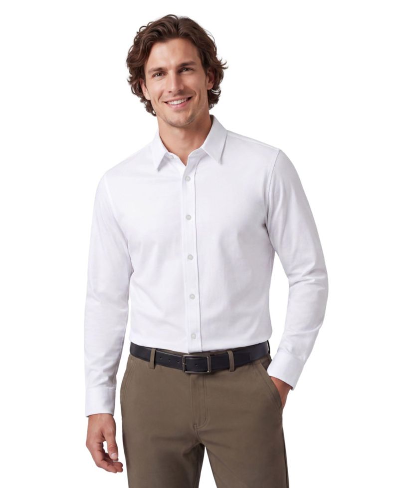 Men's Everywear Button-Down Classic-Fit Dobby Weave Shirt
