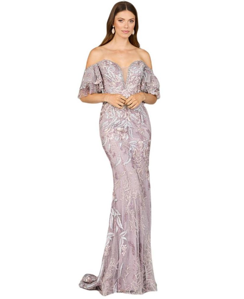 Women's Off Shoulder Mermaid Lace Gown