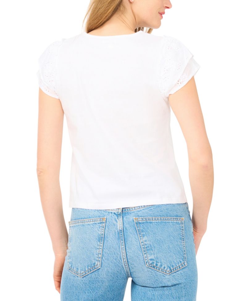 Women's Crewneck Cotton Knit T-Shirt