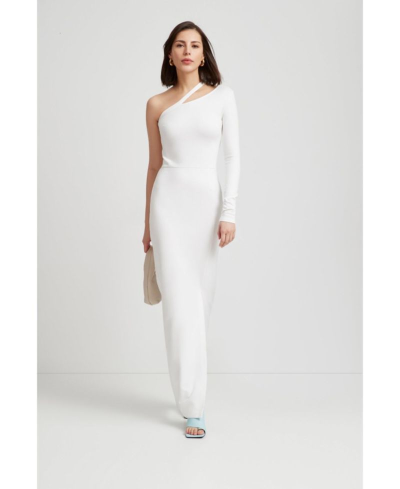 Women's Lydia Cutout One-Shoulder Side-Slit Maxi Dress