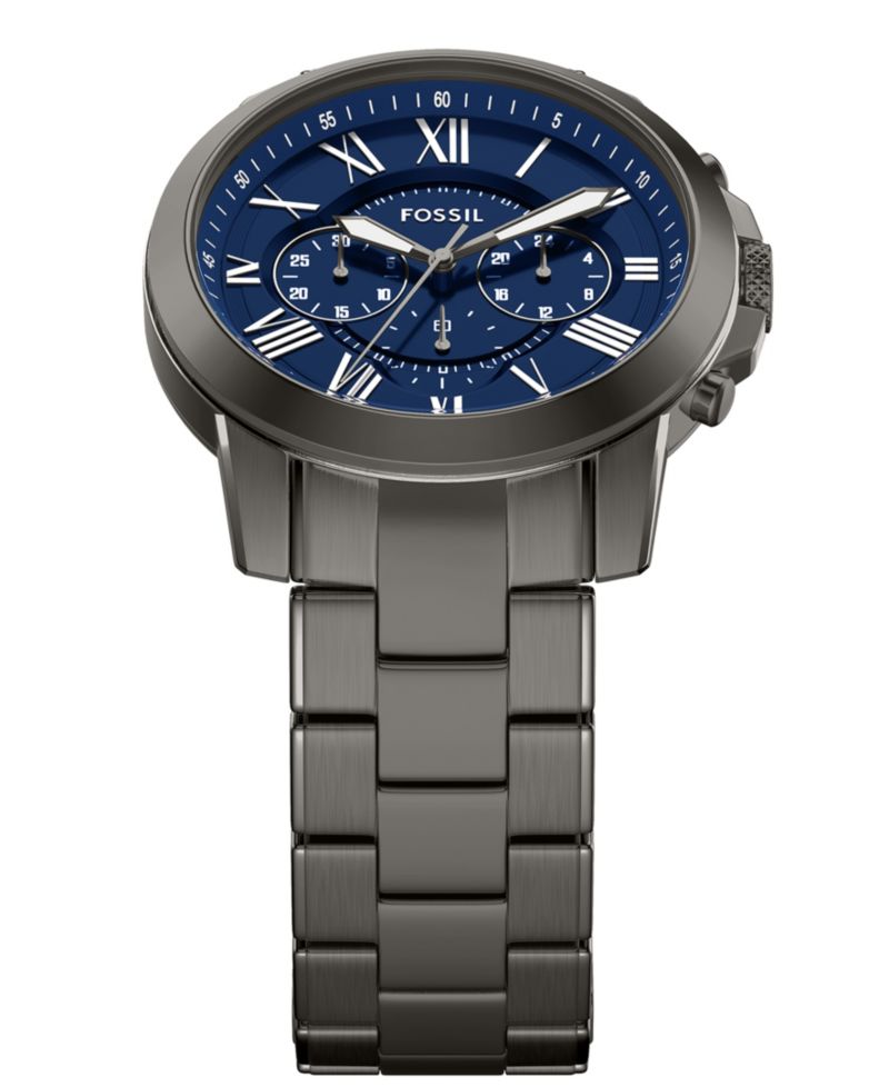 Men's Grant Chronograph Gunmetal Stainless Steel Watch, 44mm