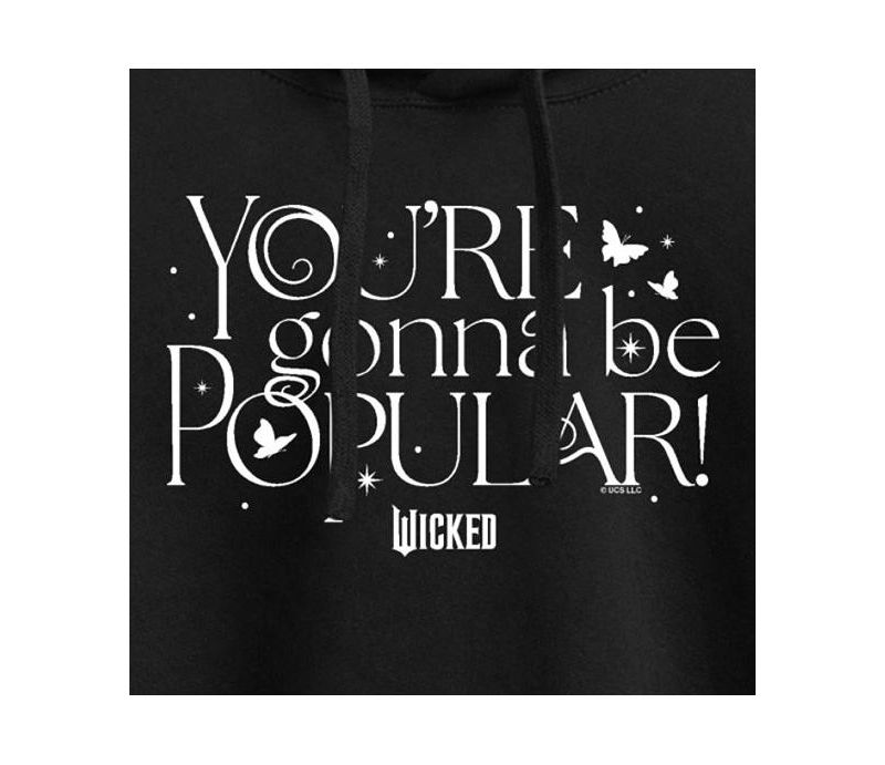 Trendy Juniors Wicked Popular Graphic Cropped Hoodie