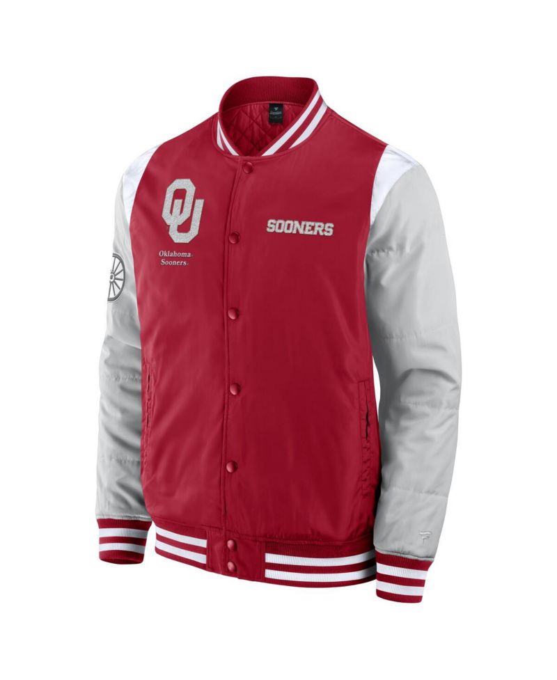 Men's Crimson Oklahoma Sooners Elements Elite Full-Snap Jacket