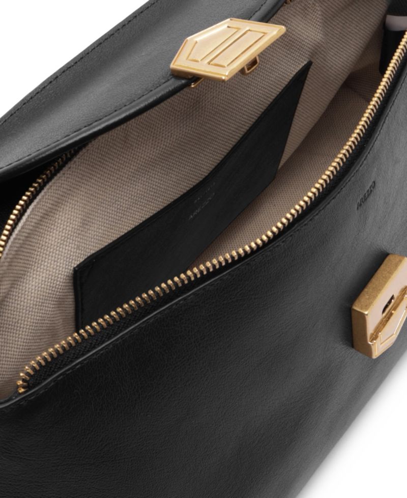 Everly Leather Large Satchel Handbag
