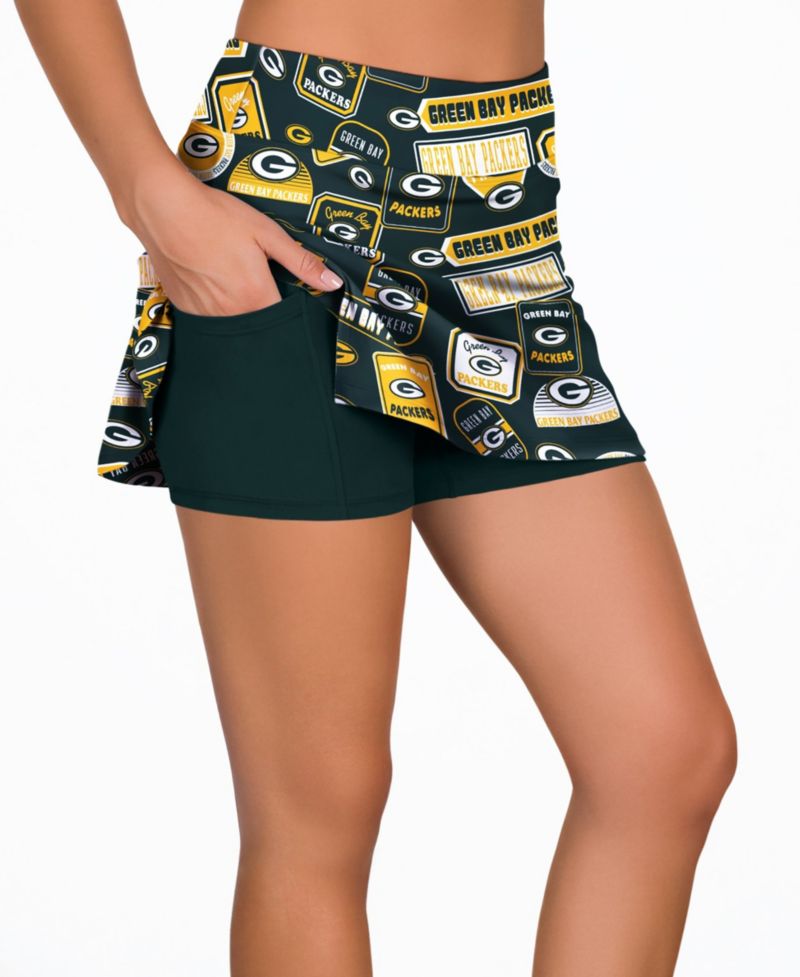 Women's Hunter Green Bay Packers Grady Sleep Skort