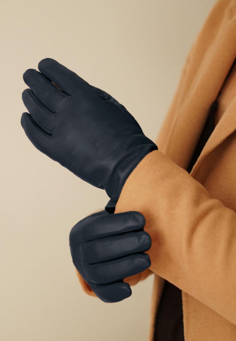 Women`s extra long Premium Lamb Leather Touchscreen Gloves Style Keira