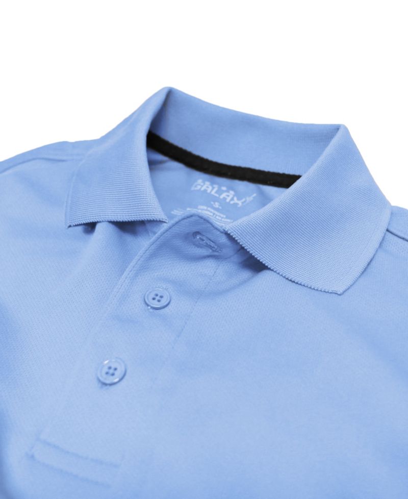 Men's Regular-Fit Moisture-Wicking Polo Shirt, 5-Pack