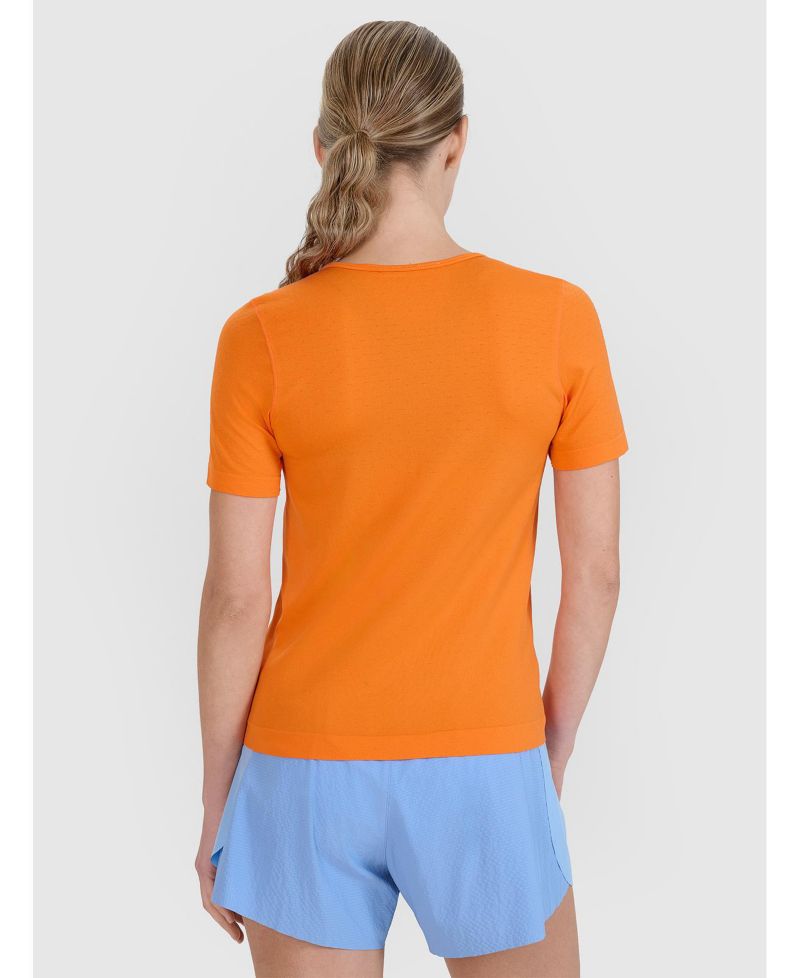 Women's Running Interlock-Knit Short-Sleeve Crewneck T-Shirt