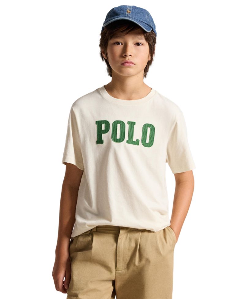 Boys' 8-20 Logo Cotton Jersey T-Shirt