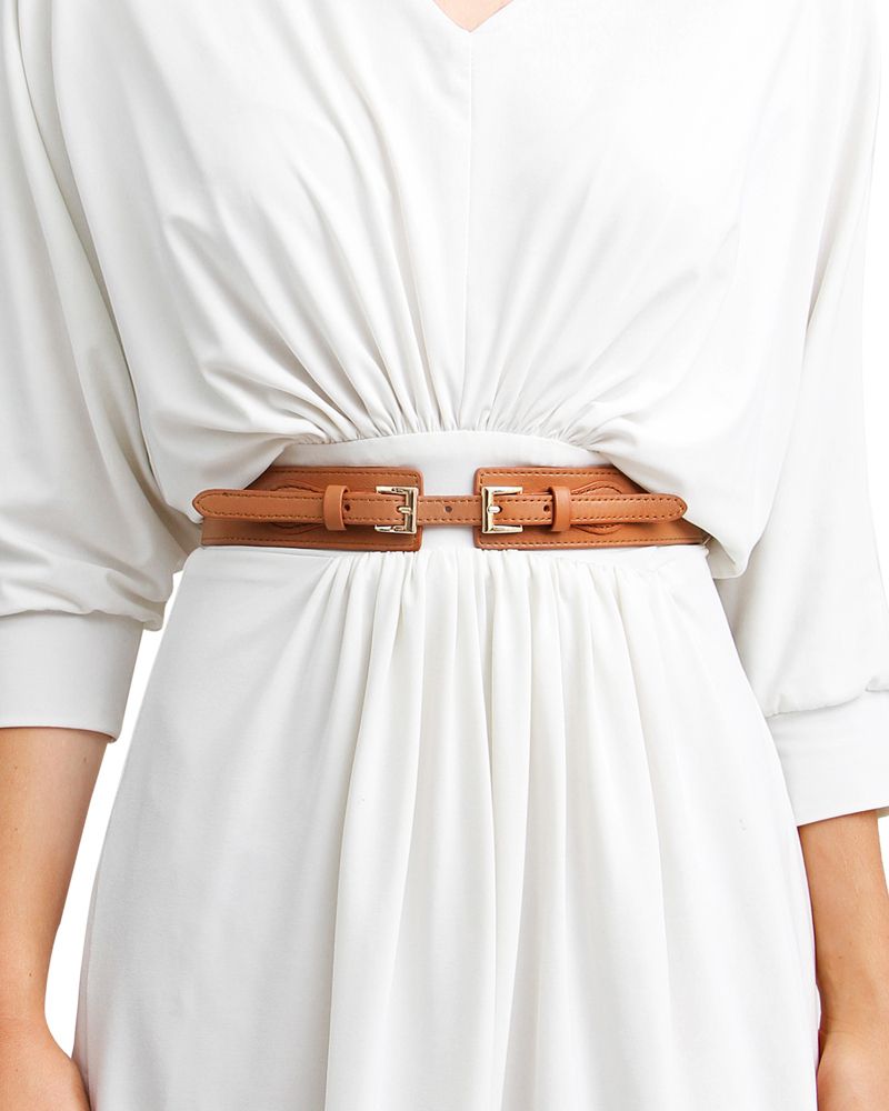 London Fog Leather Waist Belt