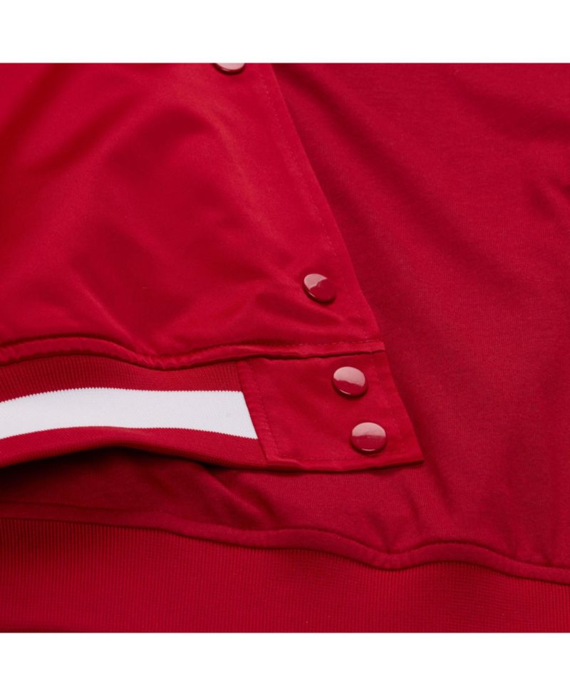 Men's Scarlet San Francisco 49ers 80th Anniversary Heavyweight Satin Full-Snap Jacket