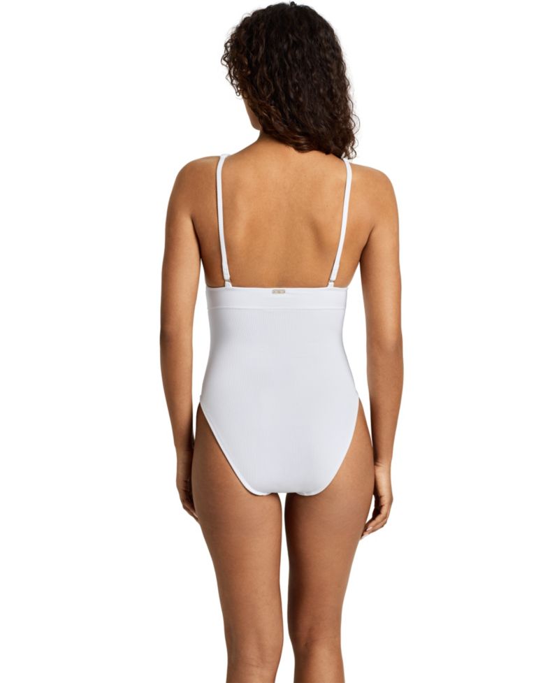 Women's V-Neck One-Piece Swimsuit