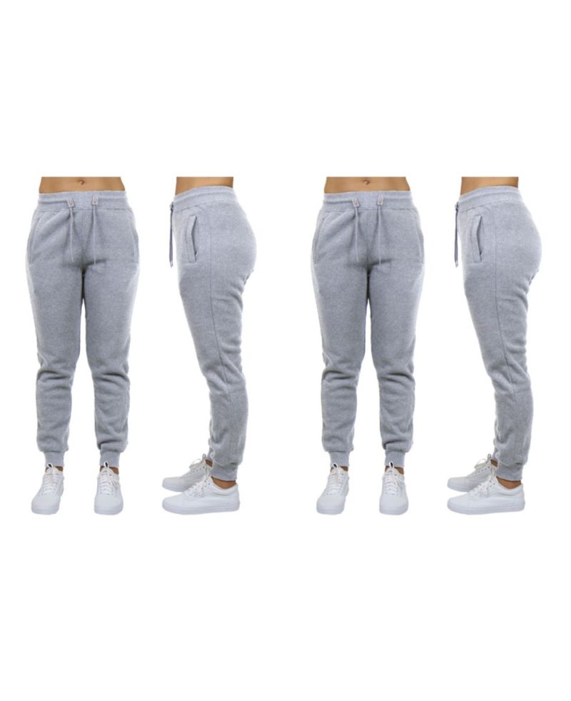Women's Loose Fit Fleece Jogger Sweatpants, Pack of 2