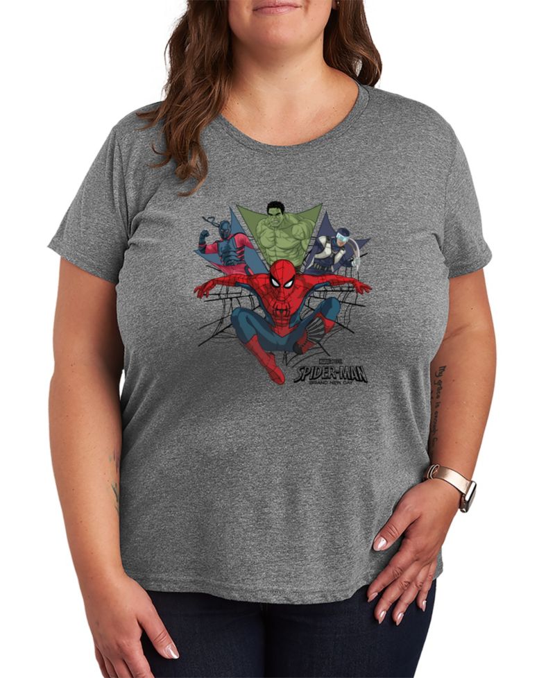 Plus Size Spider-Man Brand New Day Heroes Graphic T-Shirt