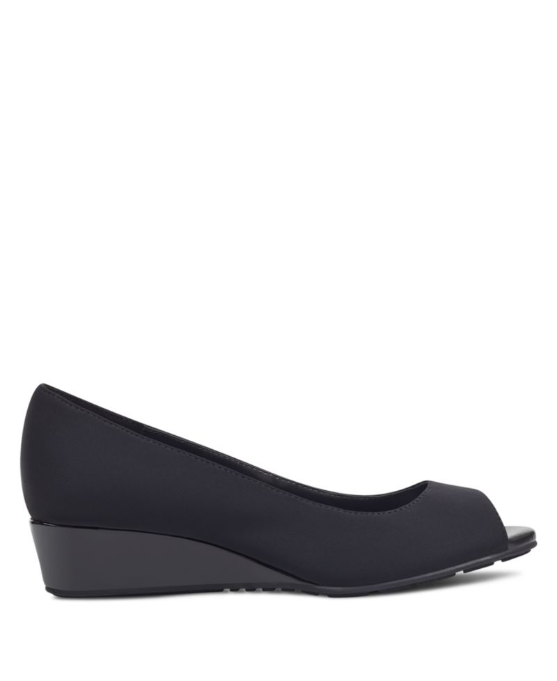 Women's Candra Low Wedge Peep Toe Dress Pumps