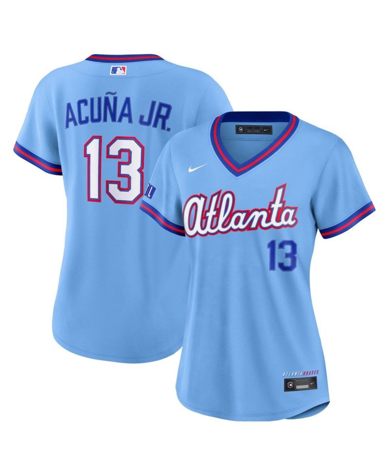 Women's Ronald Acu&ntilde;a Jr. Powder Blue Atlanta Braves 2026 City Connect Stadium Jersey