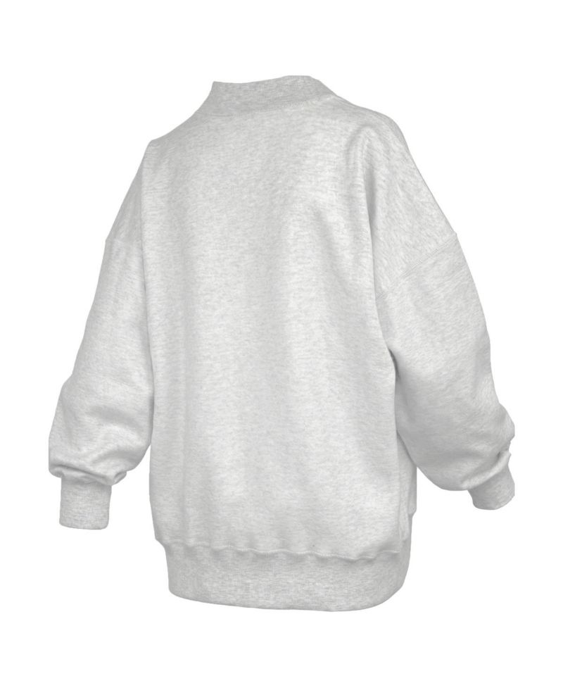 Women's Heather Gray LSU Tigers Reversible Sweatshirt